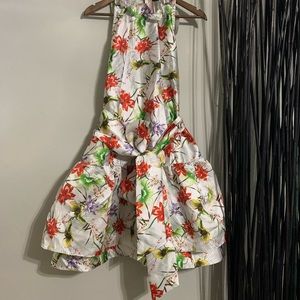 Boutique midi no sleeve layered dress.